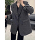 NYIG Xiaoxiang Feng Shining Diamond Suit and Cotton Women's 2024 Winter Clothes New Korean Style Mid-Length Thickened Jacket Gray M