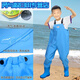 Fantasy children's water play one-piece waders, kindergarten waterproof clothes, children's rain boots for men and women to catch fish in the rain, children's style (sky blue) overalls 24 (shoe inner length 15cm)
