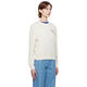 A.P.C. Light Luxury Women's Off-White EVELYN Pullover Ecru 20 | XS