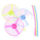 Parque infantil brillante Plaza Venta caliente Hot Hand Push Push Flying Flying Bamboo Dragonfly Toy para niños Plaza de empuje [Frisbee brillante] 2 paquetes