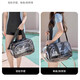 Bolsa de natación OIMG Separación húmeda seca Gran capacidad Hombres y mujeres Viajes Blaya Bolsa Bolsa de almacenamiento Bolsa de calzado Comparto de maquillaje Bag de lavado Negro Gran tamaño [Correa de hombro]