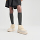 Verloren in Echo [Ju Jingyi gleicher Stil] Neue Herbst- und Winterstil Wärme mit dicker alleiniger Wolle plus Samt -Kuhspannenschnee für Frauen Beige 38