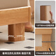 Original solid wood bed Oak simple master bedroom large double bed 1.2x2m high body bed + Original Dream mattress 10cm-L701G