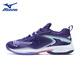 Mizuno (MIZUNO) WAVE CLAW Eagle Claw 3 professional badminton shoes for men and women, competition-specific shoes, lightweight shock-absorbing anti-slip sports shoes, first size purple WAVE CLAW NEO 3 25 years new product 42 =270mm