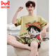 Cat Man (Miiow) großer Größe Pyjamas Herren Sommer Dünnes Kurzarm reines Baumwoll-Cartoon Teenager Student Personalisierte Herren-Heimkleidung Set Maroon DMY-6621 Katze und Maus m klein [80jin [Jin gleich 0,5 kg] -100jin [Jin gleich 0,5 kg]]