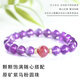 Xiyinfu Natural Purple Horse Pink Crystal Bracelet Loose Beads Madagascar Old Mine Duobao Single Bead Bracelet Purple Pink Crystal Collection Grade Purple Horse Pink About 8mm/2 Pieces