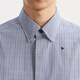 Sketch Herren-Kleidung 2025 Frühling Neues Produkt H-förmiges kariertes handbemalte lose Hemdkragen langärmeliges Hemd Casual 9p2210890 983 Blaues schwarz gestreiftes Gitter m