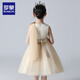 
Romon children's princess dress high-end evening dress little girl host piano performance costume short champagne color 130
