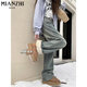 Cotton American Velvet verdickte Retro-Slim-Jeans für Frauen im Herbst und Winter lose hohe Taille, die gerade-leg-Gelegenheitshose für Frauen 683 Retro Blau [hohe Qualität ohne Vlies 31,5] XL 120-130jin [Jin gleich 0,5 kg]