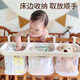 
ZimeiNGYUAN (ZIMENGYUAN) crib hanging storage bag bedside diapers diaper diaper hang bag bed fence storage basket hanging basket multifunctional fence hanging basket--Stylish gray