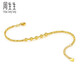 Zhou Shengshengyong Bracelet Gold Bracelet Gin Gold Fleur Fleur Rounds Ronde Perles et perles de danse Bracelet en or 93853B Prix 18 cm - 3,75 grammes (y compris le coût de la main-d'œuvre 360 ​​yuans)