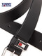 Tommy Hilfiger [Neujahrsgeschenk] [Cowide Belt] Herren Metallnadel Manschette Casual Belt 12045 Black 90 cm