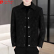 Pierre Cardin Herrenjacke 2025 Frühlings- und Herbst-neue Casual Jacket Herren Trendy Vielseitige Revers Jacke Hemd 826 Grey XL [120-135jin [Jin gleich 0,5 kg]]