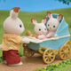 森贝儿家族（Sylvanian families）日版巧克力兔宝宝推车 过家家女孩玩具玩偶套装 生日送儿童礼物