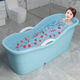Diono Diono Adulte Bathtub Full-Body Extra-Large Bathtub Bathtub baignoire en plastique baignoire bleu 698 découvert