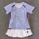
2025 new badminton uniform for men and women quick-drying breathable short-sleeved tops for children's competition training clothes group purchase printing 826 men's top [order note color] XS