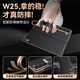 Leko [pulsera magnética de cuero magnético] Samsung W25 Case de teléfonos móviles Galaxy W25 Pantalla plegable Postería de vaca Simple Fashion Anti-Fall Nuevo protector de cuero de alta gama Magnético [Black Black] pulsera actualizada