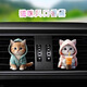 Tarot Cute Cat Car Aromatherapy Perfume Clip Acrylic Kitten Car Decoration Car Interior Decoration 2 Pack Blue Kitten + Pink Kitten