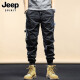 Jeep Spirit2024 Nuevos pantalones casuales para hombres de primavera y otoño Autumn American Velvet Pants de montaña Pantalones largos de montaña Multi-Waring 679 Black 30 (recomendado 120-130 Jin [Jin equivale a 0.5 kg])