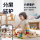 Hirschdad Smart Babypeiler Überwachungskamera Babybetimer Schlaf Kinderüberwachung Cry Alarm Baby5f [AI -Kamera] 64G+ Dedizierter Ständer