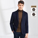 Antonio [Cashmere + Wool] Light luxury business wool suit jacket for men Blue M (170/88A)