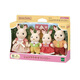 Sylvanian families Japanese version of chocolate rabbit family Playing house girl toy doll set Birthday gifts for children