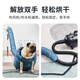 PINQUROME pet drying bag hair blowing tool for dogs and cats, special bathing quick-drying hair dryer for large dogs, automatic blow-drying bag, blue S code 5-10Jin Jin equals 0.5 kg
