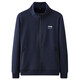 Jeep (Jeep) Marke Sweatshirts für Herren Frühling und Herbst Pure Cotton Cardigan Lose großer Stretch -Freizeit und bequemer Sporttuch 7027 Schwarze Jogginghose Flat Mund L.