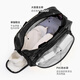 Bolsa de natación OIMG Separación húmeda seca Gran capacidad Hombres y mujeres Viajes Blaya Bolsa Bolsa de almacenamiento Bolsa de calzado Comparto de maquillaje Bag de lavado Negro Gran tamaño [Correa de hombro]