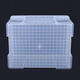 Customized King-Size-Bett flach Aufbewahrungsbox Transparent Plastikkleidung Quilt Aufbewahrungsaufbewahrung Tidy Box Schuhe unter dem Bett kurz 6630 [44*30*16.5]