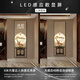 Minghuitong Art Wall Clock Licht Luxus Moderne Kalendertemperatur Temperatur Uhr Walluhr Wohnzimmer Eingangsdekoration Gemälde 2025 Neue elektrische BY3527 160*180 cm (Standardschwarzer Rahmen, Goldrahmen erforderlich