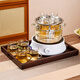 Huangsi wine warmer Chinese style heat-resistant glass yellow rice wine and white wine wine dispenser scalding wine pot and wine boiler can heat the wine warmer wine warmer one cylinder four pots