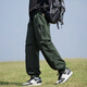 Wassup Sohot work pants men's spring trousers loose trendy casual pants outdoor trousers men's black XL