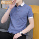 Modal 2025 new summer lapel men's short-sleeved T-shirt casual trendy brand POLO shirt men's collar half-sleeved top white QY679 M