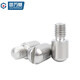 Guwanji 304 acero inoxidable GB 831 Rosca externa de una sola paleta Cilíndrica Paso sin cabeza Tornillo Piñón Pin de eje M2-M12 Cabeza redonda M6X8 (M5X6) [5 piezas]