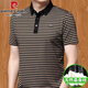 Pierre Cardin Summer New Herren kurzärmelig T-Shirt Revers Summer Summer Middle Age Fett plus Bigger Daddy's Ice Seide Polo-Hemd 9906 Weiß M 165 [Empfohlen 100jin [Jin entspricht 0,5 kg] -120jin [Jin gleich 0,5 kg]]