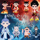 RRLFCS Nezha 2: The Devil Child's Magnetic Power Quiet Book Children's Stickers Toys 3 to 6 years old and above, Magnetic Gifts for Boys 8 Nezha B Style Face Change Stickers