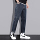 ZENGZHI jeans men's 2025 new straight-leg trendy brand autumn spring and autumn plus velvet thickened autumn and winter elastic casual Xintang trousers blue and gray 6621 28