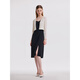 GOELIA 2025 popular suit, feminine commuting wear, knitted cardigan suspender dress two-piece set 1B9CAC190 00B black XS