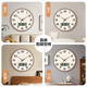 Made in Tokyo, Wood Language Series Perpetual Calendar Clock Wall Clock Living Room 2025 New Electronic 35cm Mocha Brown