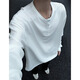 Digada cleanfit Henry neck long-sleeved T-shirt for men's spring and autumn summer new sweatshirt waffle American base shirt T-shirt CQS-1381 black plush style XL