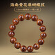 
PZI luxury high-end Hainan Huanghuali butterfly pattern bracelet old material sea yellow bracelet facing the eyes grimace pattern cultural Buddhist beads HHP15259 (Sea yellow 1.5 butterfly pattern)
