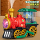 
Baby Heart Electric Steam Train Toys Children Universal Spray Small Train Baby Simulation Model Boy Bumper Car 3 Years Old 2 [Battery Version] Electric Universal Spray Train-Green Official Standard