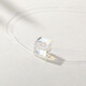 DidiZooS925 silver mossanite necklace transparent fishing line round bead zircon pendant female small fresh collarbone chain A673_zircon 8M 925 silver