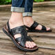 New summer sandals for men wearing beach shoes for outdoor wear, anti-slip soft sole outdoor two-purpose sandals waterproof casual shoes Brown Ou689 upgraded model 39 [small two sizes]