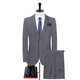 SHANSHAN light luxury brand 2025 new men's suit business formal two-piece striped suit dress gray striped 2XL 180