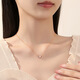 Version coréenne Wanlifu de Sterling Silver 925 Star Moon Collier Femme Star Moon Dream Heart Moon Collier Fashion Trend Light Luxury Collarbone Chain Dy841 Platinum (avec chaîne croisée) 925 Silver