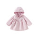 DAVE&BELLA Girls' Hooded Jacket 2025 Autumn New Children's Tops Casual Children's Outerwear Waterproof and Breathable Baby Clothes Rose Pink Ready Stock 90 cm (recommended height 80-90cm)