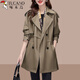 
Woodpecker khaki windbreaker jacket for women mid-length 2025 spring and autumn women's new style small British style coat khaki 2XL (recommended 130Jin [Jin equals 0.5 kg]-145Jin [Jin equals 0.5 kg])