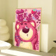 Ling Yuxun Strawberry Bear Digital Oil Pintura al óleo de bricolaje Diy Coloración La frambuesa pintada a mano tiene problemas para problemas de caricatura ACRYLIC ALIC Color Pintura decorativa QX12593 30*40 cm de espesor Marco interno de madera maciza resaltado Pigmento+
